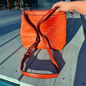 Retro Alligator Satchel Purse